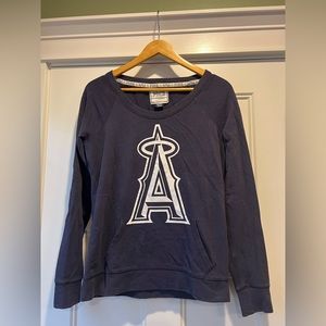PINK Victorias Secret Pocket Sweatshirt Los Angeles Angels Size Medium